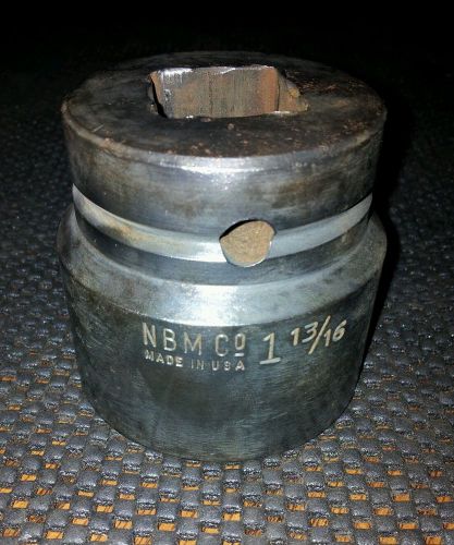 Nbm co.1-13/16&#034; x 1&#034; drive impact socket 6 point made in usa proto for sale