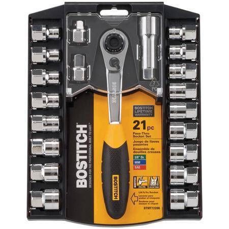 Bostitch 21 pc Pass-Thru Socket Set BTMT72286
