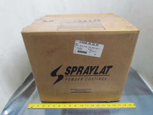 Spraylat powder coat black rust epoxy matte 63 lbs of material lot no t810053 for sale