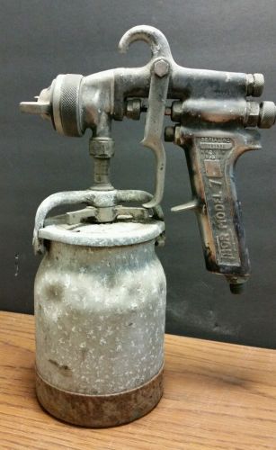 VINTAGE BINKS MODEL NO. 7 PAINT SPRAY GUN Thor 7 and Canister