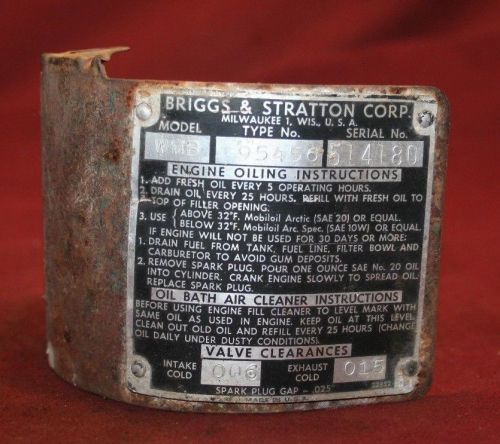 Briggs &amp; Stratton WI Gas Engine Motor Heat Shield Flywheel