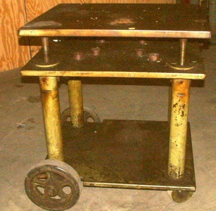 Table Die cart ... Heavy duty, Adjustable Metal
