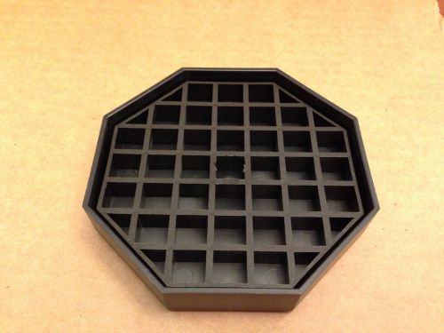 BLACK PLASTIC OCTAGON DRIP TRAY WITH GRATE, Replaces Bloomfield 8855-1