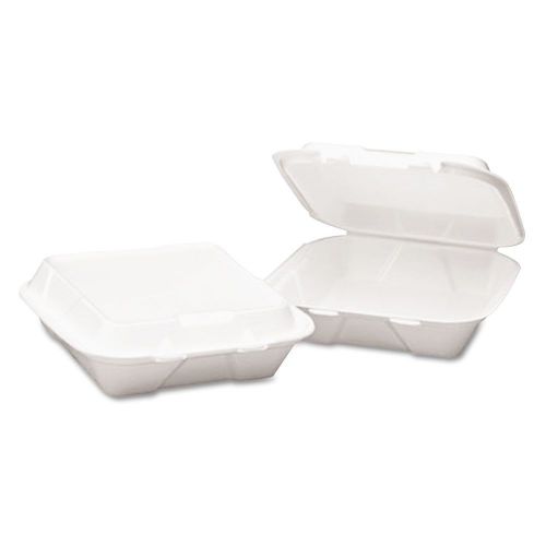 Snap-it 3-Compartment Foam Hinged Lid Restaurant Carryout Containers - 200 ct.