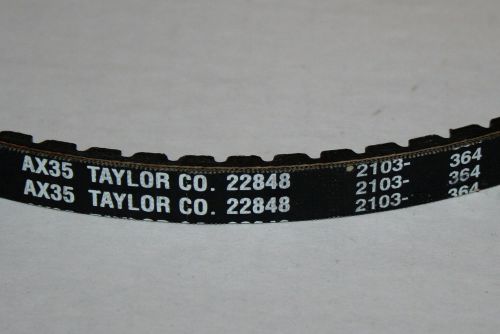 Taylor Co Drive Belt AX35 22848 for Soft Serve Machine Model 338, 751 &amp; 754