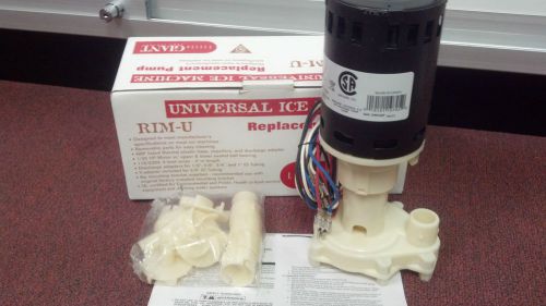 Ice machine pump, universal, dual voltage, 1/25 hp motor, for sale