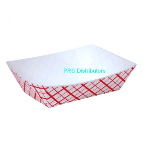 3 Lb. Red Check Paper Food trays/Red Check Food Trays/Paper Food Trays/ 25 Pcs
