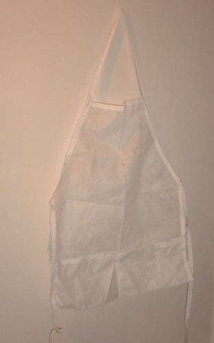 (4) Non-Woven Full Aprons with Front Pockets (2 in white, 2 in black)