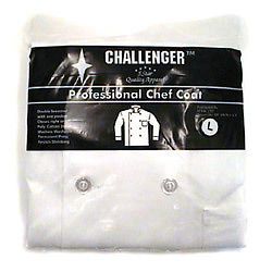 Challenger Products Challenger White Large 44-46 Chef Coat. Sold as Each