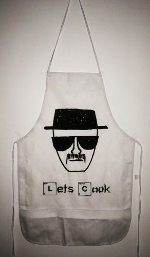 Breaking Bad apron &#034;Lets Cook&#034; Walter White Heisenberg sketch only one on ebay
