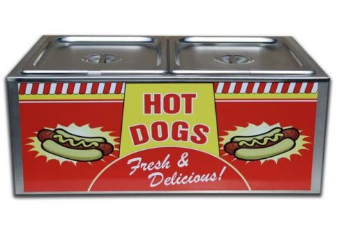 Commercial Hot Dog Steamer &amp; Bun Warmer