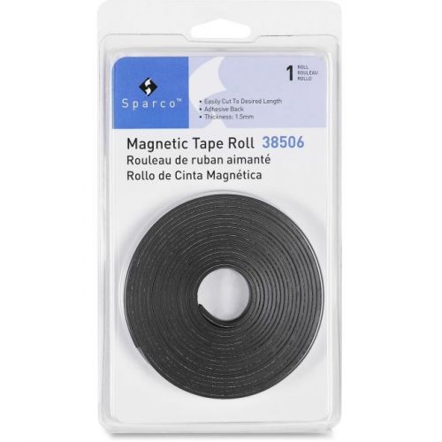 Sparco 38506 Magnetic Tape Roll - 0.50&#034; Width X 10 Ft Length - (spr38506)
