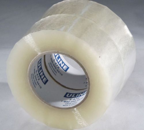 Uline Clear Tape 2.0mil 2&#039;&#039; X 220yd Big Daddy NEW 2PK Free Shipping