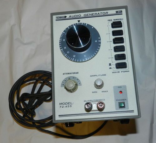 Audio Signal Generator Tenma Model 72-455 with manual