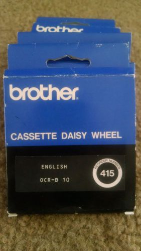 Cassette Daisy Wheel for Brother Typewriters #415 ENGLISH OCR-B 10