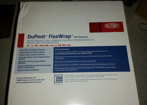 9&#034; dupont flexwrap nf d14048062 flexible window tape/flashing (9&#034; x 75&#039;) for sale