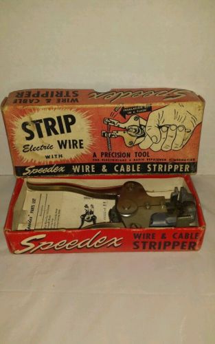 Vintage speedex wire &amp; cable stripper With Box Tool