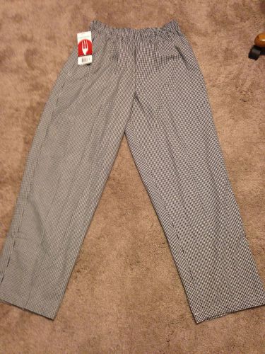 CHEF WORKS PANTS &#034;With Tie String&#034;,Size Large, Inseam 32 inches