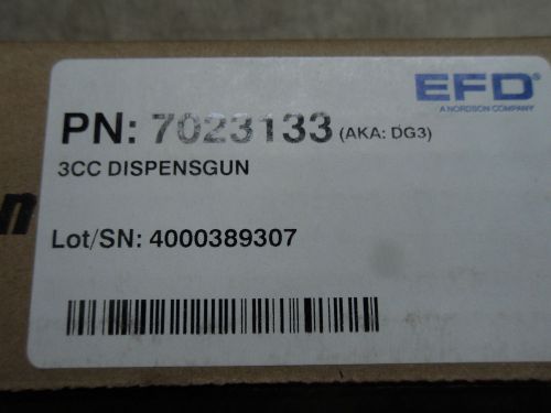 (RR6-5) 1 NIB NORDSON EFD 7023133 RELIUS PORTABLE 3CC DISPENSE GUN