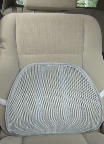 Mesh back lumbar support for your car seat, chair -grey for sale