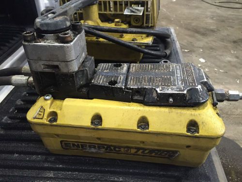 Enerpac pamg.  turbo air hydraulic pump with 4 way manual valve for sale