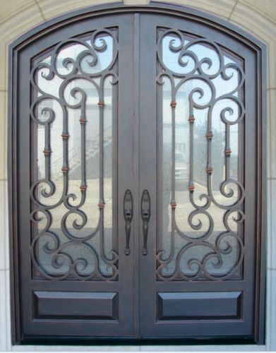 Wrought iron door- 62x 81 in.Copper Prehung Inswing call for additional discount