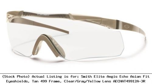 Smith elite aegis echo asian fit eyeshields, tan 499 frame, : aechat49912a-3r for sale