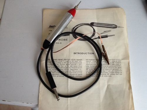 Heathkit pk-3 rf probe, tested, with original instructions for sale