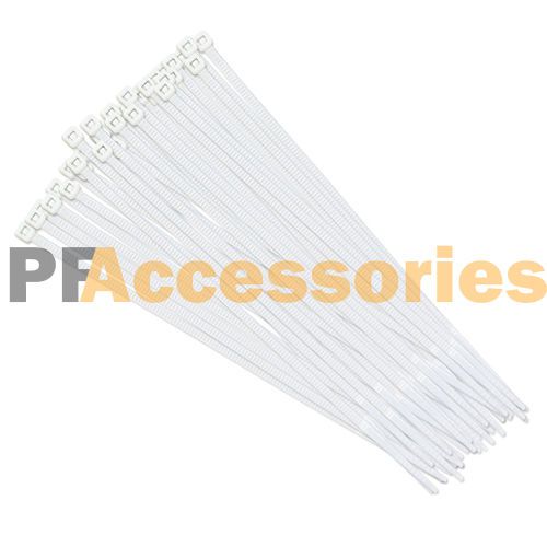 30 Pcs White 14&#034; inch Heavy Duty UV Resistant Outdoor Cable Zip Ties 50 Lbs LOT