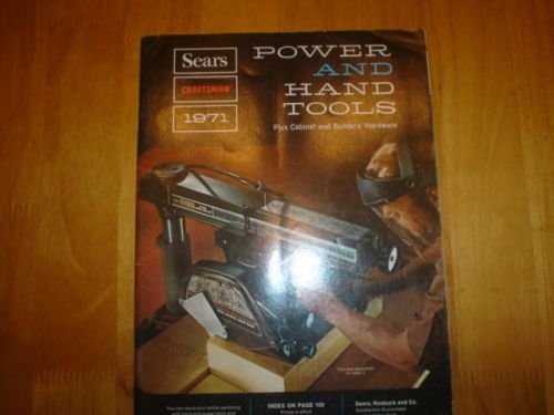 1971 SEARS CRAFTSMAN POWER AND HAND TOOL CATALOG  VG COND