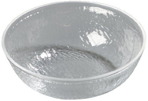 Carlisle SB6807 Acrylic Pebbled Bowl  1.4 qt.  2.50 x 8.25&#034;  Clear (Case of 4)