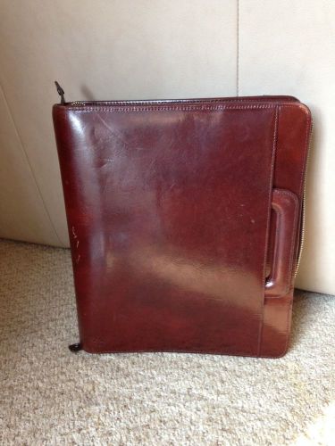 Franklin Planner Leather Brown Monarch Daily Planner /handles 2&#034; rings