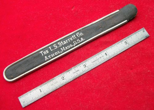 Antique L.S. Starrett Co. No. 320 - 6&#034; Ruler in Original Leather Carrying Case