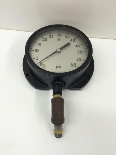 Ashcroft bronze tube brass socket air pneumatic industrial 5&#034; pressure gauge for sale