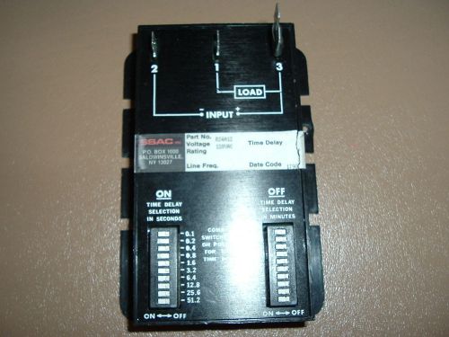 Ssac rs4a12 timer time delay solid state 120v-ac 10a amp 0.1-102.3sec d287767 for sale