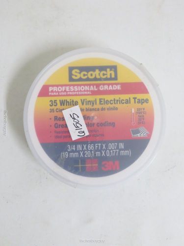 3M Scotch Vinyl Electrical Tape 3/4 &#034; X 66 &#039; 18 C White