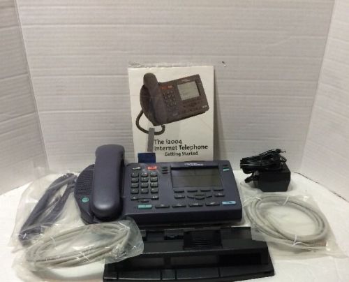 NEW Nortel i2004 EtherGrey Internet Telephone w/ Power Supply-Handset