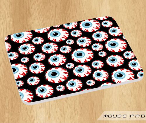 Mishka Eye Pattern Design On Mousepad Gaming Anti Slip For Laser Mouse