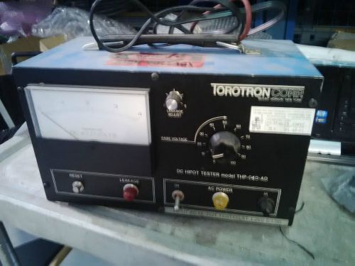 Torotron DC Hipot Tester THP 04D-AD