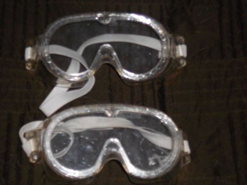 Two Clear lab goggles stretch band science class experiments