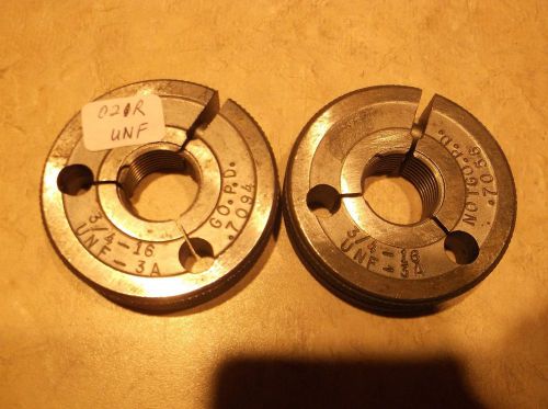 3/4-16 unf-3a thread ring gage machine shop machinist inspection tooling lathe for sale