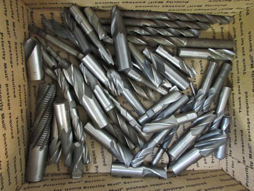 Lot of 50 Machinist End Mills- Cleveland Melin Tool Fastcut Various Sizes