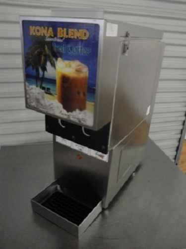 &#034; KONA &#034; COMMERCIAL REFRIGERATED LIGHTED 2 FLAVORS ICED COFFEE/CREAMER DISPENSER