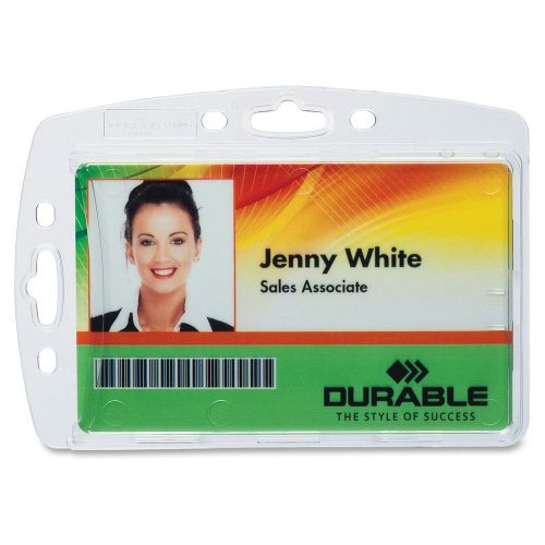 Durable 8005/8012/8268 Replacemt Id Card Holders - Horizontal, (dbl890519)