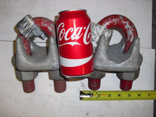 (2) Crosby G-450 cable clamps 1 3/4in.