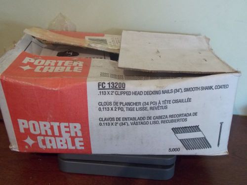 PORTER CABLE   2 x .113    CLIPPED HEAD PAPER TAPED DECKING NAIL. 5000 COUNT