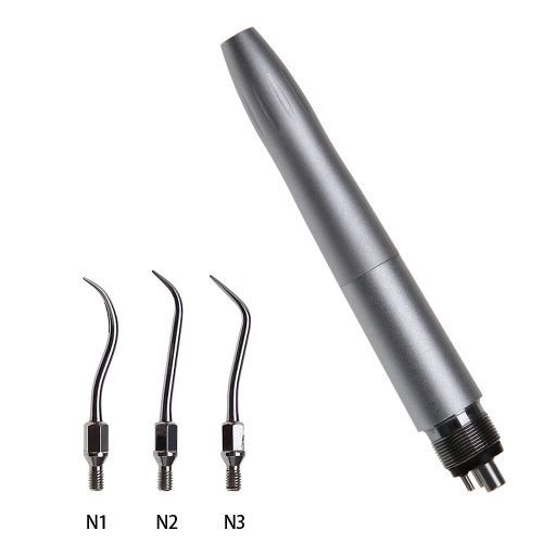 Nsk style dental air scaler handpiece sonic perio hygienist 4 holes with 3 tips for sale