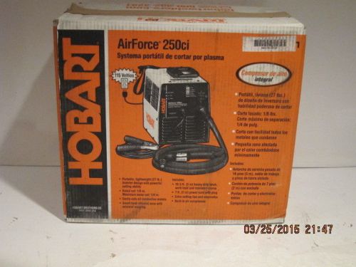 Hobart airforce 250i plasma cutter w/16ft torch(500534)free ship new sealed box! for sale