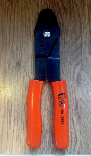 Vaco No 1963 Wire Stripper Cutter Tool with Orange Grips Heavy Duty NM