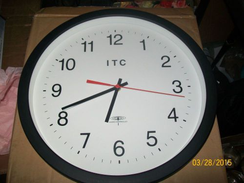 ITC Wall Clock Radio Controlled 14&#034; Diameter